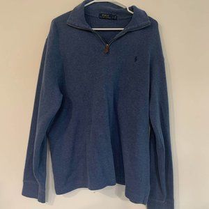 Ralph Lauren Blue Quarter zip Pullover Jacket
